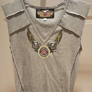 Harley-Davidson Women's Gray Tank Top - Petite